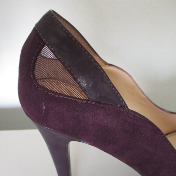 Marc Fisher "Violat 2" Womens Plum .5" Platform Peep w/3.5" Heel NWOB - Size 7M - Picture 2 of 11